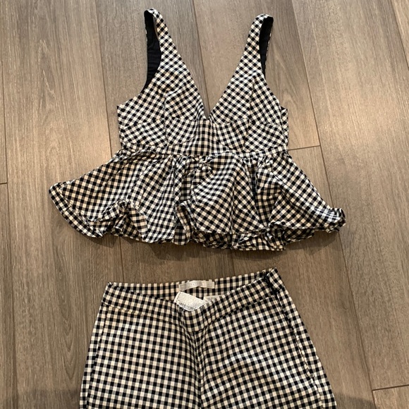 Zara gingham set. - Picture 1 of 4